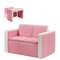 2 in 1 Multi-Functional Kids Sofa Table Chair Set with PVC Surface and Storage Box Under The Seat